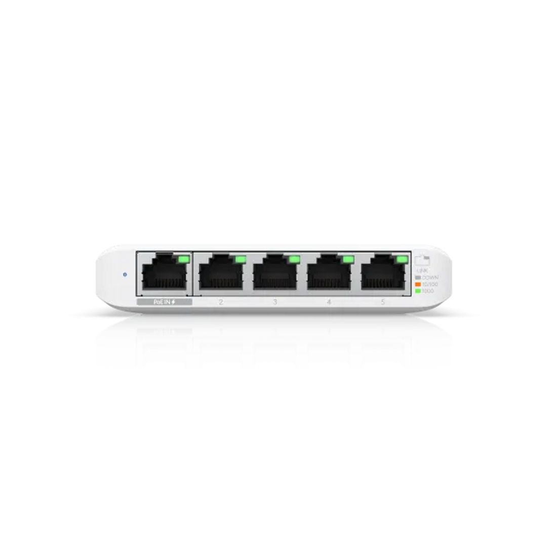 Коммутатор, Ubiquiti, USW-FLEX-MINI, Unifi Switch, Неуправляемый, 5 порта 10/100/1000 Mbps RJ45, Настольный/настенный — фото 2