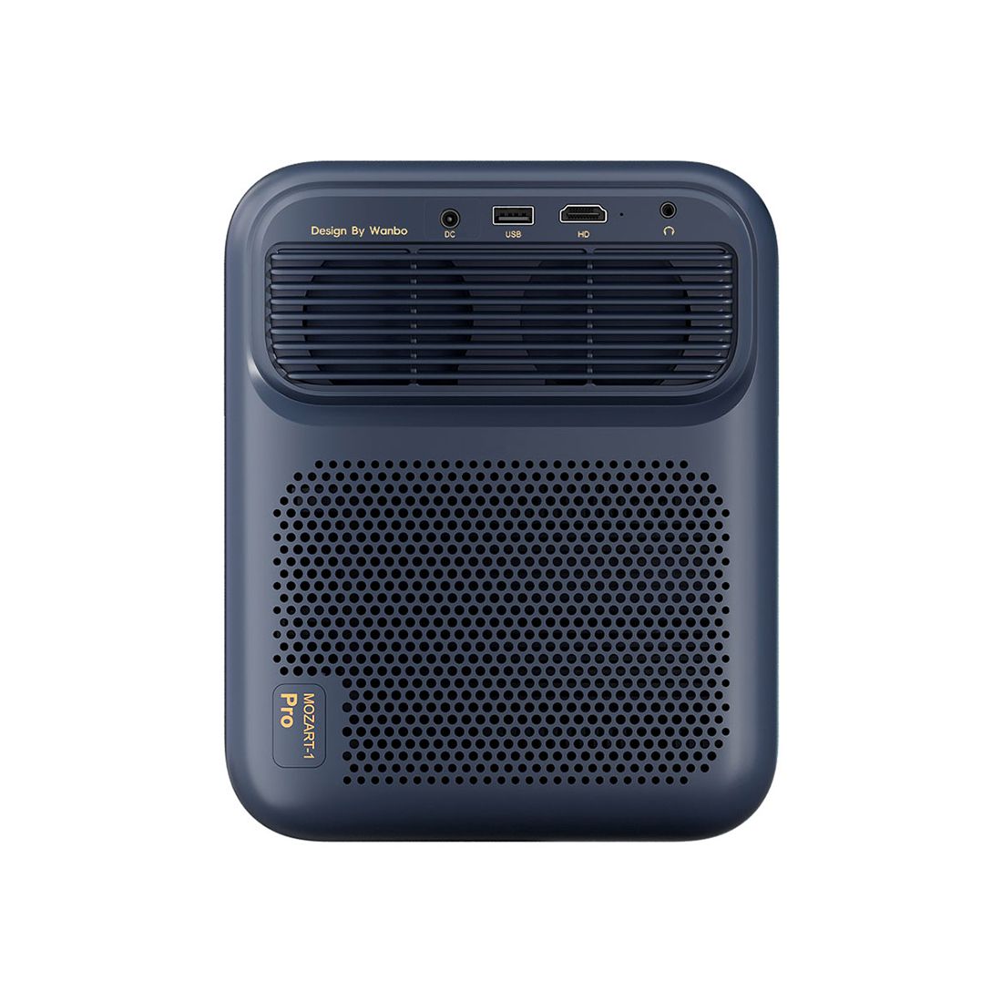 Проектор портативный, Wanbo, Mozart 1 Pro 2025, LCD, 1080p (FHD), 1200 ANSI lm, 3000:1, Google TV OS, Auto Focus, Auto Keystone, ASA 3.0, HDR10, MEMC, 20 000 часов, 2+16G, Wi-Fi 6, Bluetooth 5.0, HDMI 2.01, USB2, 3.5mm, DC*1, динамики 20W (210W), синий — фото 3