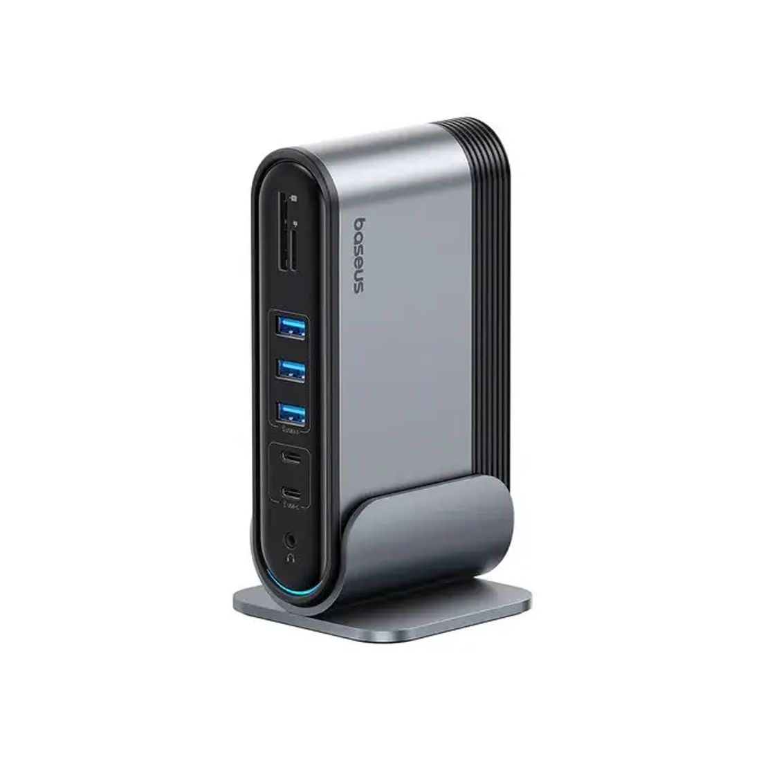 Док-станция, Baseus, UnionJoy 17-Port Triple (B00532304811-00), USB-A to USB 3.0*4+USB-C 5V, Серый — купить в Lirotech
