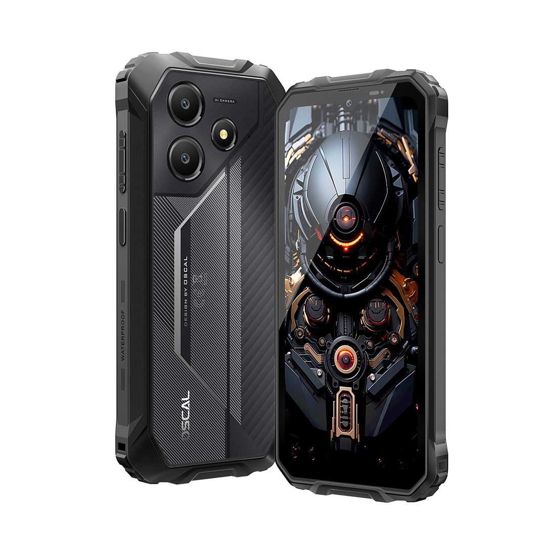 Смартфон, OSCAL, Marine 2, Rugged Phone, 8GB 128GB, 6.56", Android 15, UMS9320E(T615) , Камера 16Мп/8Мп, HD+ 720x1612, Bluetooth 5.1, 11000 мАч, 18W Reverse charging, (Black) Чёрный — фото 3