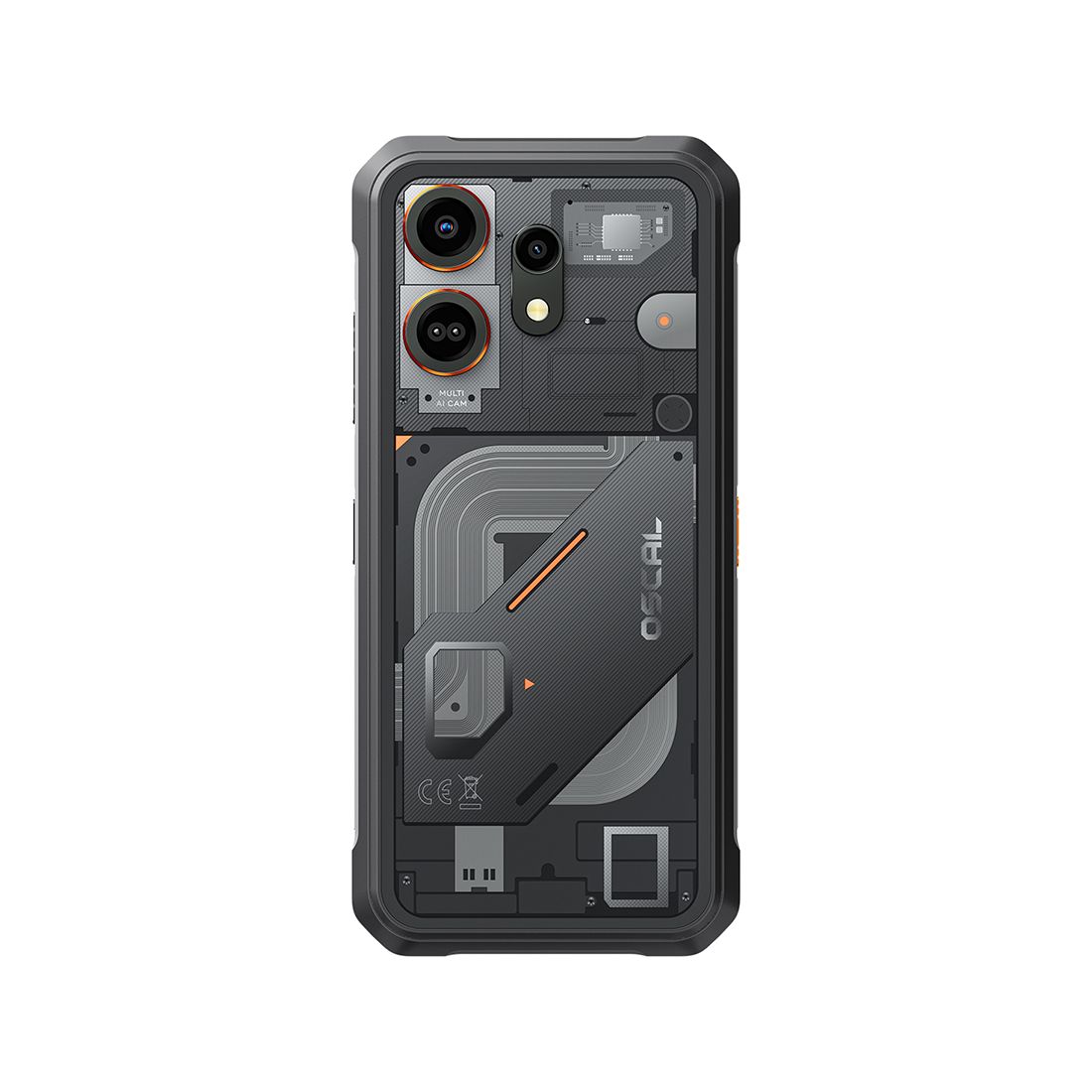 Смартфон, OSCAL, Marine 3, Rugged Phone, 8GB 256GB, 6.56", Android 15, MT6769V/CB(G81) , Камера 16Мп/13Мп, 720x1612, Bluetooth 5.1, 5000 мАч, (Black) Чёрный — фото 2